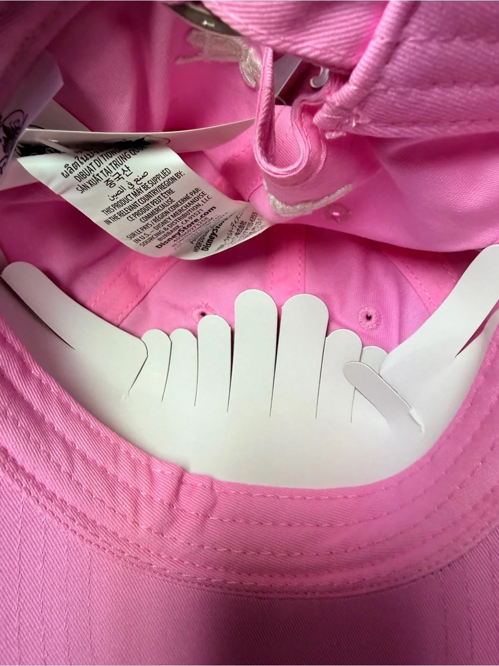 Disney Parks Pink Castle Embroidered Adult Hat
